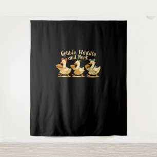 Tapete De Parede Cozy Fall Season Goose Gobble Waddle Honk Cute Cot