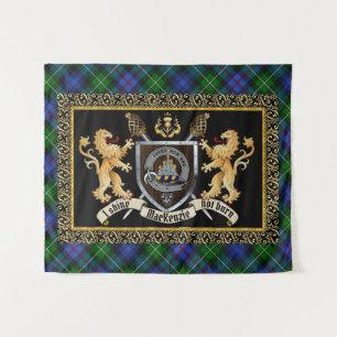 Tapete De Parede Crachá e Motto MacKenzie Clan com Leões