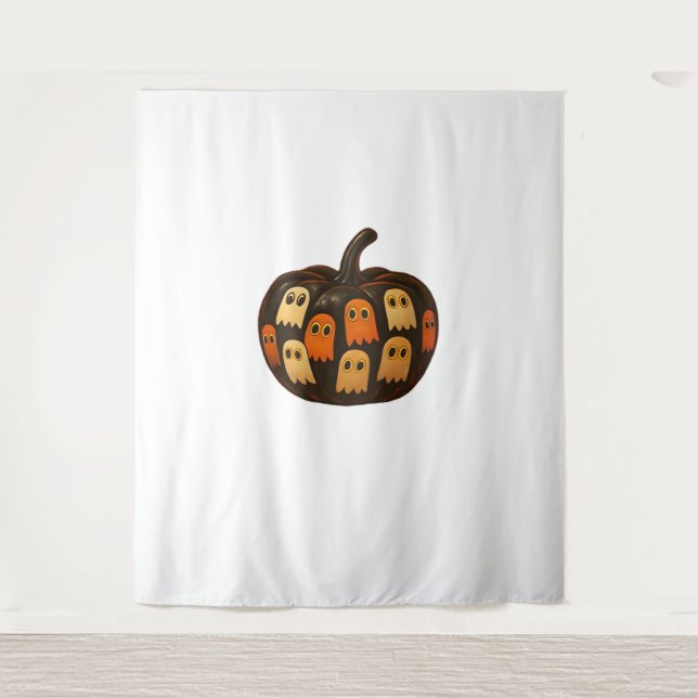 Tapete De Parede Creeper Pumpkin Hosts Halloween Gift Classic T-Sh (Frente)