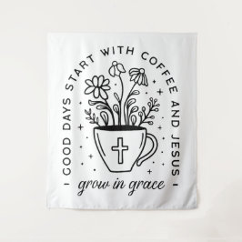 Tapete De Parede Cresça em café com graça