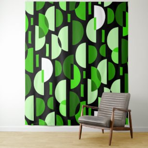 Tapete De Parede Crescent Pattern 010921 - Grass Green