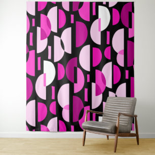 Tapete De Parede Crescent Pattern 010921 - Magenta Pink