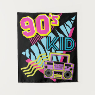 Tapete De Parede Criança dos anos 90 Caixa de som Nostalgia dos ano