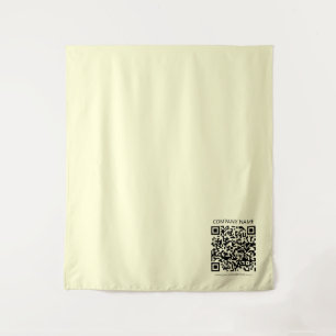 Tapete De Parede Crie um Código QR   Amarelo Pálido