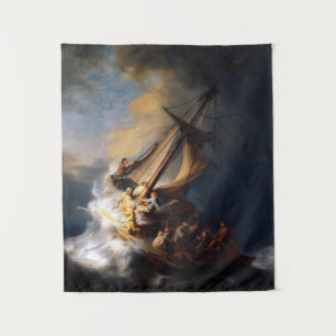 Tapete De Parede Cristo na tempestade no mar da Galileia, 1633