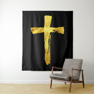 Tapete De Parede Cruzeiro de Caligrafia - Crucifixo Artístico Moder