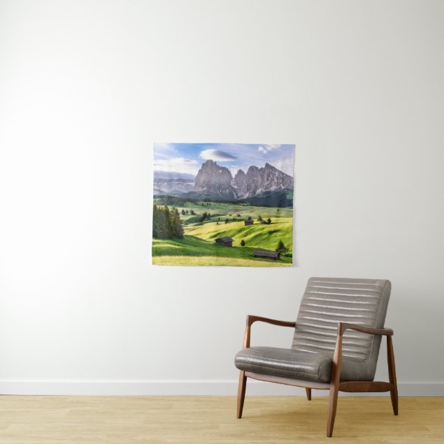 Tapete De Parede Cumes da dolomite de Seiser Alm |, Italia (In Situ (Horizontal))