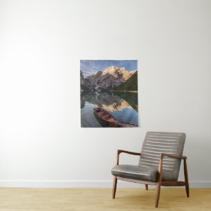 Tapete De Parede Cumes da dolomite Pragser Wildsee Tirol,