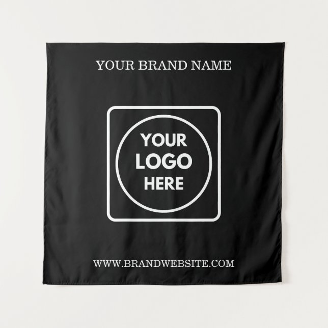 Tapete De Parede Custom Business Logo Text Promotional Wall  (Frente)