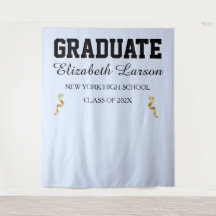 Custom Modern Senior Graduation Party Backdrop