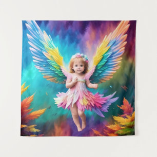 Tapete De Parede Cute Baby Angel Wings Art-38424