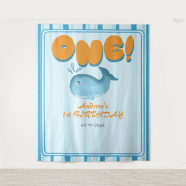 Tapete De Parede Cute Baby Blue Whale 1st Birthday Backdrop