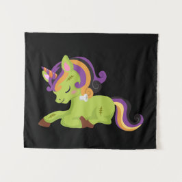 Tapete De Parede Cute Frankenstein Unicorn Halloween