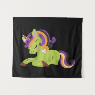 Tapete De Parede Cute Frankenstein Unicorn Halloween