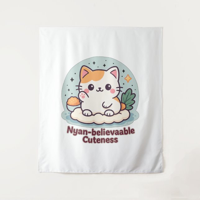 Tapete De Parede Cutensidade Acreditável Nyan - Gato Kawaii Cute (Frente)