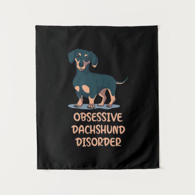 Tapete De Parede Dachshund Obsessivo (Frente)