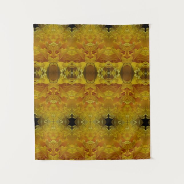 Tapete De Parede Daffodil Ikat Pouf (Frente)