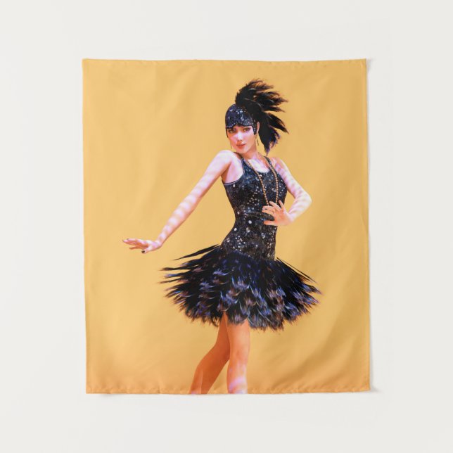 Tapete De Parede Dança Flapper Vintage (Frente)