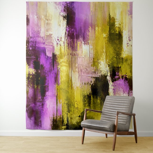 Tapete De Parede Dançando Através de Violeta Expressivo Moderno Abs (In Situ)