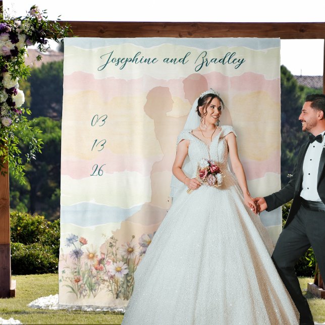 Tapete De Parede Dancing Couple Personalized Wedding Backdrop (Criador carregado)
