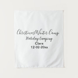 Tapete De Parede Data de adição personalizada de acampamento de fér