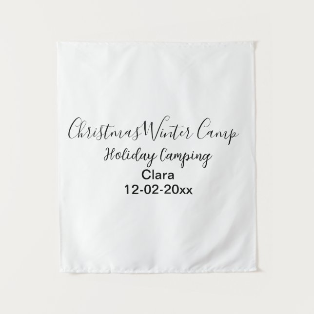 Tapete De Parede Data de adição personalizada de acampamento de fér (Frente)