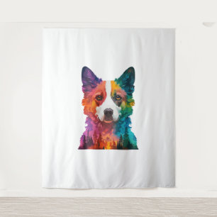 Tapete De Parede de cão Colorido