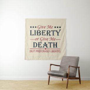 Tapete De Parede Dê-me Liberdade ou Morte 4 de Julho