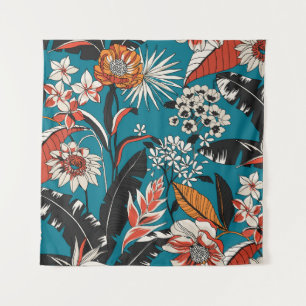 Tapete De Parede Deco Floral Artístico: Padrão Vintage Invisível