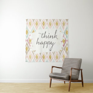 Tapete De Parede Deco macio V pensa feliz