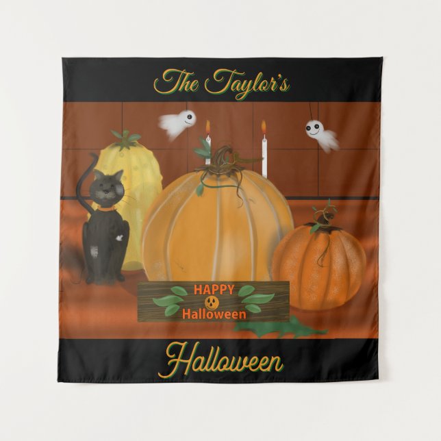 Tapete De Parede Decor de Halloween (Frente)