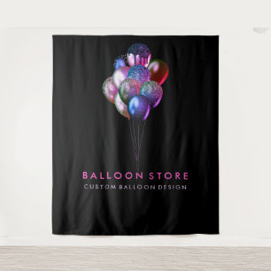 Tapete De Parede Decoração de Casamento de Festa com Balão Cor-de-R