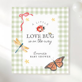 Tapete De Parede Decoração de Chuveiro de Bebê com Inseto do Amor P