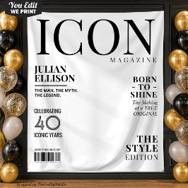 Tapete De Parede Decoração de Faixa de Revista de Moda Personalizad