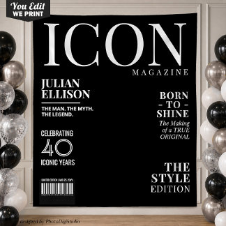 Tapete De Parede Decoração de Faixa de Revista de Moda Personalizad