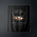 Tapete De Parede Decoração de festa floral de veado rústico preto d<br><div class="desc">Tapeçaria de boas-vindas de casamento,  adereço de foto ou decoração de festa,  veado rústico floral fazemos roteiro moderno belo natural,  terracota,  preto e verde-sage coleção. Ideal para casamentos de outono ou inverno.</div>