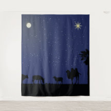 Decoração de fundo de Presépio ou peça teatral de