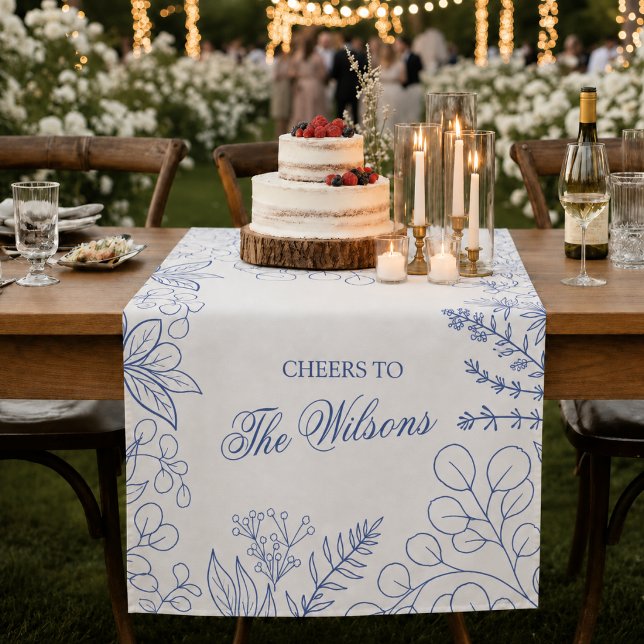 Tapete De Parede Decoração de mesa de casamento personalizada em Ch (Criador carregado)