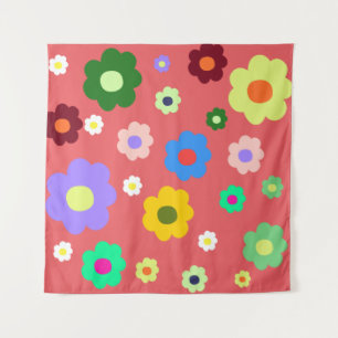 Tapete De Parede Decoração de Parede Floral Floral da Vintagem com