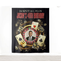 Decoração Personalizada de Cassino de Pôquer com F