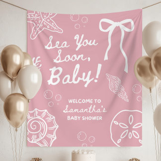 Tapete De Parede Decorações de Chuveiro de Bebê Você Rosa Logo Verá