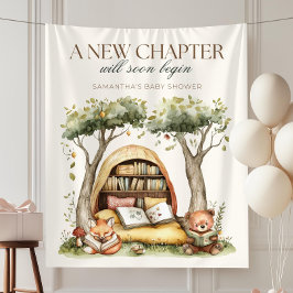 Tapete De Parede Decorações para Chá de Bebê Um Novo Capítulo, Rust