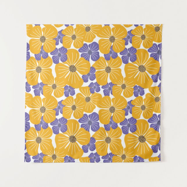 Tapete De Parede Decorative beautiful abstract modern style floral  (Frente)
