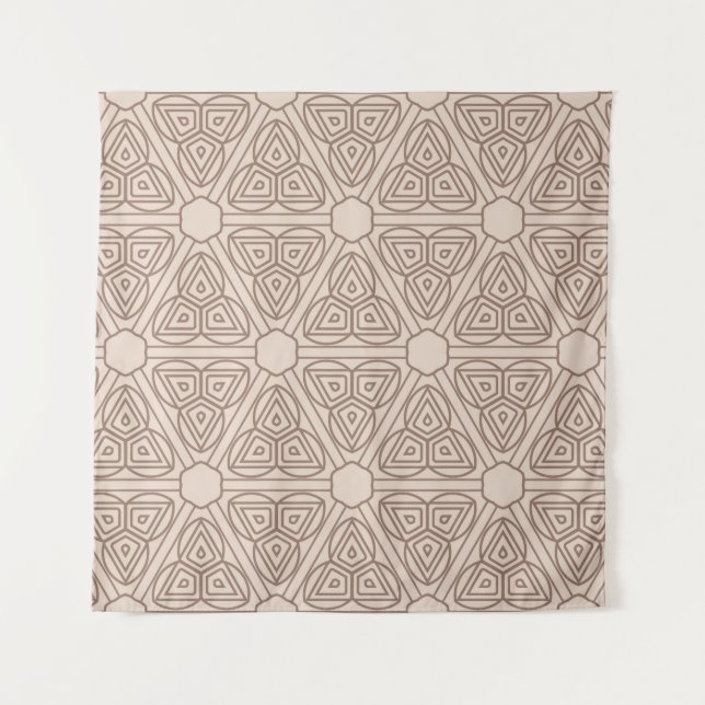 Tapete De Parede decorative geometric seamless pattern. illustratio (Frente)