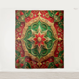 Tapete De Parede Decorative Red Green Holiday Backdrop