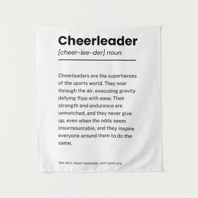 Tapete De Parede Definição de cheerleader, Presentes de Decoração L (Frente)