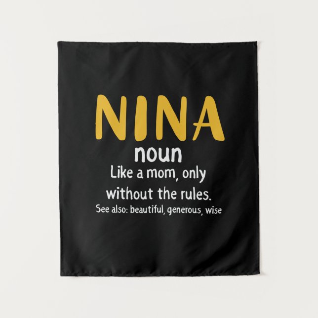 Tapete De Parede Definição de Nina de Arte Mãe (Frente)