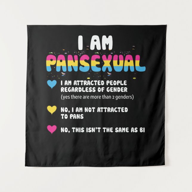 Tapete De Parede Definição Pansexual - Orgulho gay engraçado LGBT (Frente)