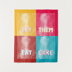 Tapete De Parede "Deixe-Os Comer Bolo": Marie Antoinette (pop art)