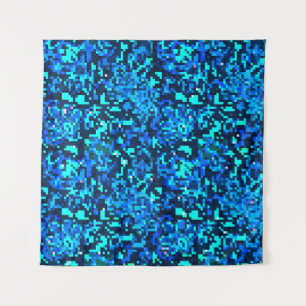 Tapete De Parede Denim seamless pattern. Denim floral background. B